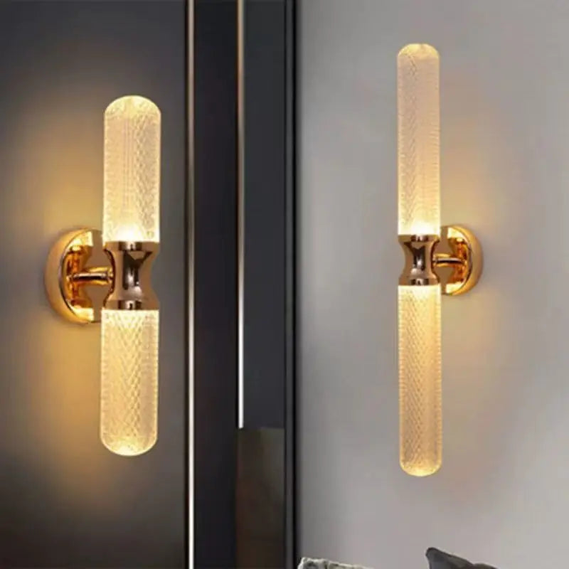 TINLAIBOR Transparent acrylic Wall light Luxury Living room Background wall creative Hallway light Bedroom Bedhead Wall lamp